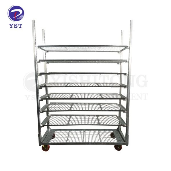Carro d'enviament de flors de metall expandit